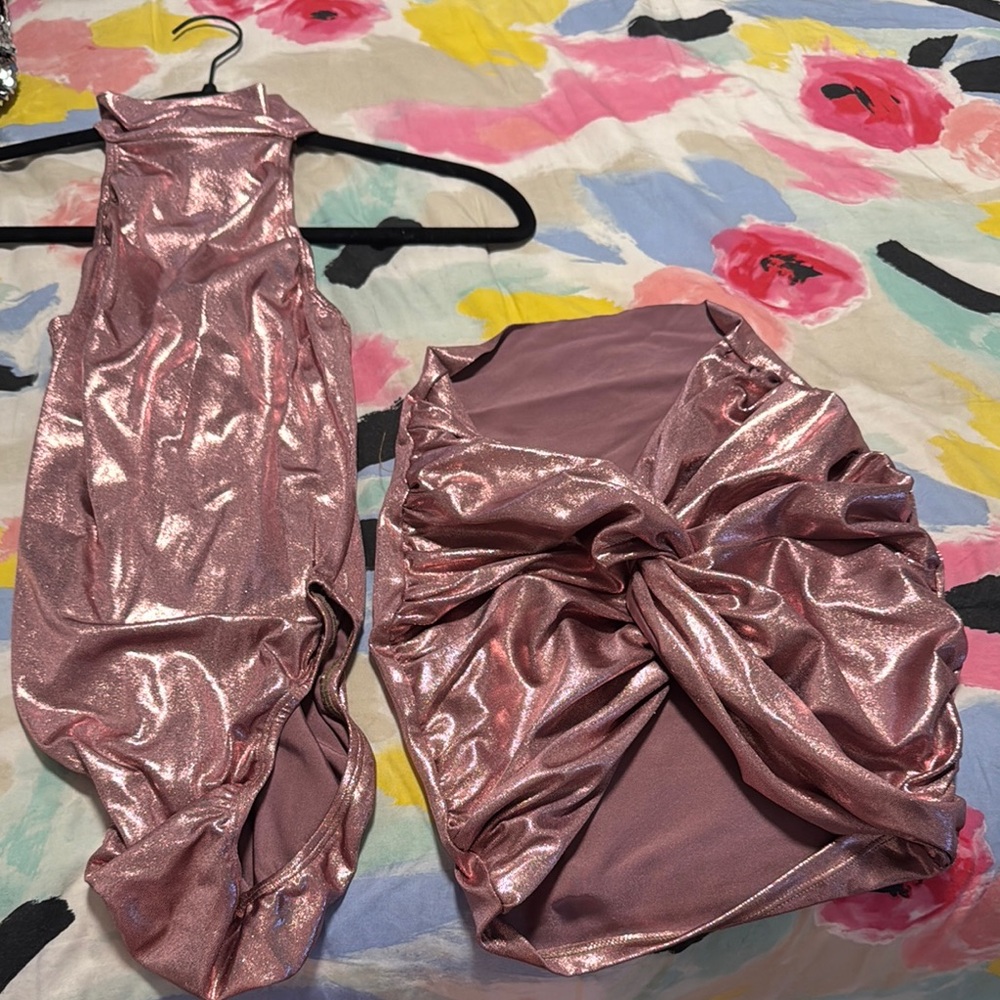 Shimmering Pink Two-Piece Set